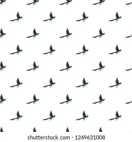 Flying magpie pattern seamless vector repeat for any web design