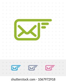 Flying Mail -  A professional, pixel-aligned icon.