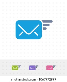 Flying Mail -  A professional, pixel-aligned icon.