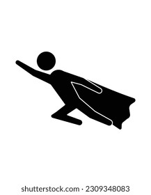 flying man icon, vector best flat icon.