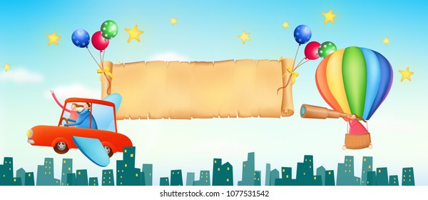 Flying Message City