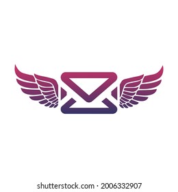 Logo del icono del mensaje volante
