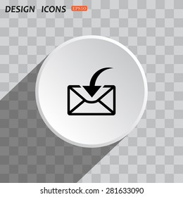 flying message  template  icon. vector design