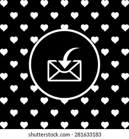 flying message  template  icon. vector design