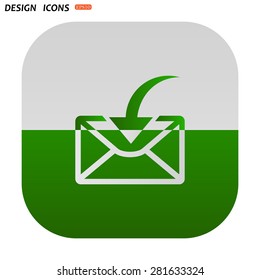 flying message  template  icon. vector design