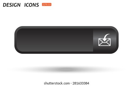 flying message  template  icon. vector design