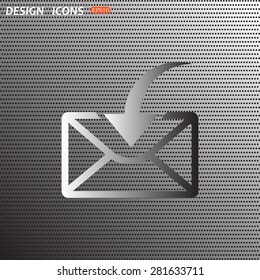 flying message  template  icon. vector design