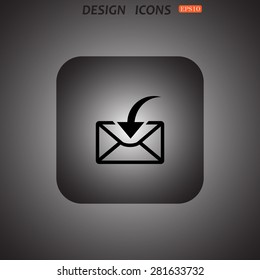 flying message  template  icon. vector design