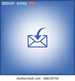 flying message  template  icon. vector design