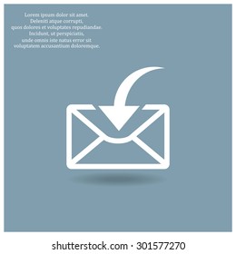 flying message  template  icon. vector design