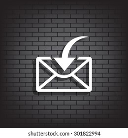 flying message  template  icon. vector design