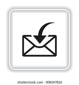flying message  template  icon. vector design