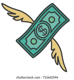Flying money