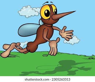 A Flying Mosquito and