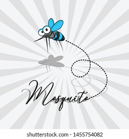 Flying Mosquito Vector, World Mosquito day, Malaria Day, dengue fever