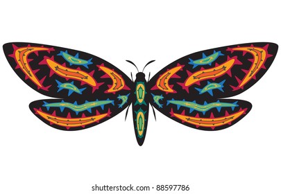 flying moth