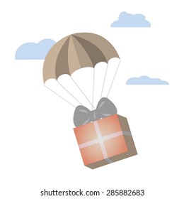 flying on parachute gift