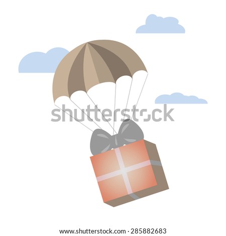 flying on parachute gift
