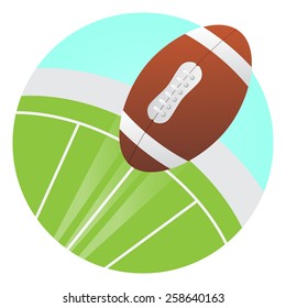 flying over a field goal for the American Football
