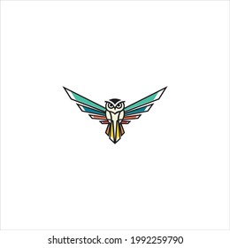 

Flying Owl Logo Design Creative Illustrator