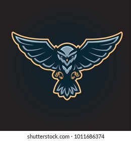 Flying Owl Logo Mascot