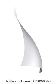 Página de papel volador, icono. Caída de la hoja de documentos. Esquina curva o hoja de página de vuelo. Hoja de oficina dispersa en movimiento. Vector ilustración de dibujos animados