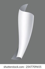 Página de papel volador, icono. Caída de la hoja de documentos. Esquina curva o hoja de página de vuelo. Hoja de oficina dispersa en movimiento. Vector ilustración de dibujos animados
