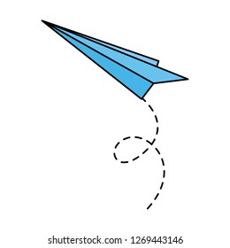flying paper plane