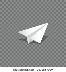  flying paper plane transparent png vector design