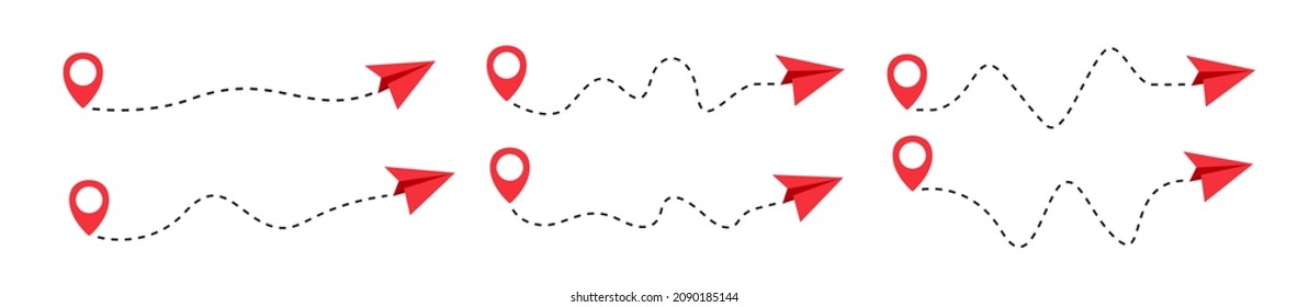 Flying paper plane vector icon