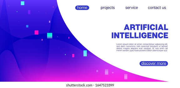 Flying Particles Distressed Purple Vector. Pink Blue Purple Futuristic Gradient Overlay. Data Stream Minimal Banner. 3D Liquid Shapes Layout. Punk Geometric Background. Big Data Neon Background.