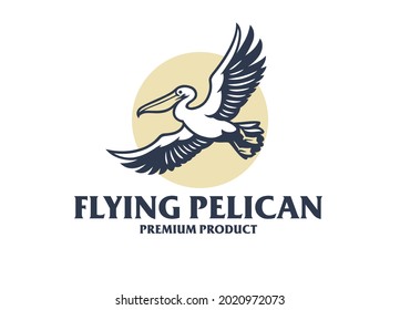 Flying Pelican Elegent logo style