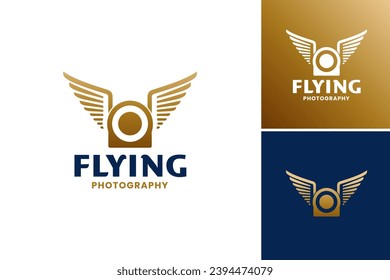 Flying Photography Logo represents a logo design suitable for aerial photography businesses or drone photography services. It embodies a sense of movement and capturing moments from the sky.