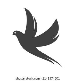 Flying pigeon illustration vector design