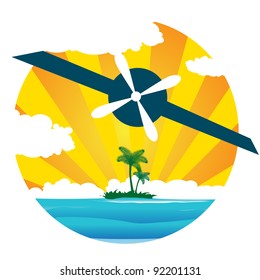 flying plane