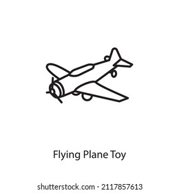 Flying Plane Icon In Vector. Logotype