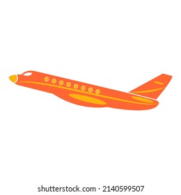 Flying plane illustration vector design