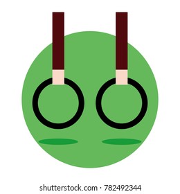 Flying Rings Gymnastic Stuff Vector Illustration Graphic Design