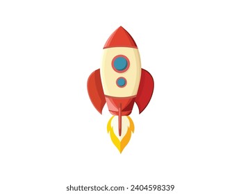 Flying Rocket Clipart Vector PNG FREE