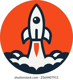 Flying Rocket Logo Design Inspiration