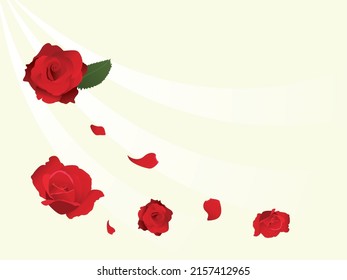 La rosa voladora puede utilizarse como fondo para cualquier perfume.