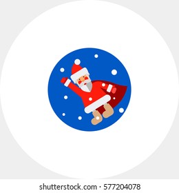 Flying Santa Claus Icon