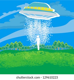 flying saucer arrived