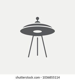 Flying saucer Flat Icon