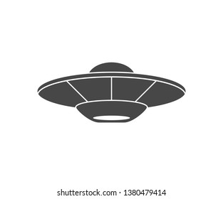 Flying saucer icon. Flying saucer vector illustration.  Alien icon. 