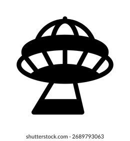 Ilustración de diseño de símbolo de Vector de icono de platillo volador