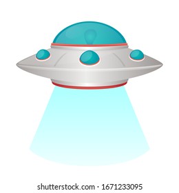 Flying Saucer UFO Vector Design. Emoji Art Trendy Communication. Chat Elements. Space Object Abduction.