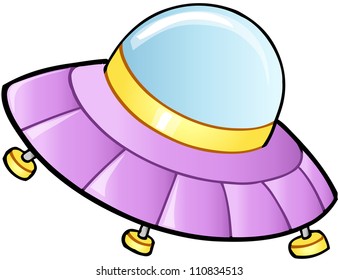 Flying Saucer UFO Vector illustration
