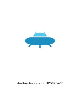 flying saucer vector icon design template