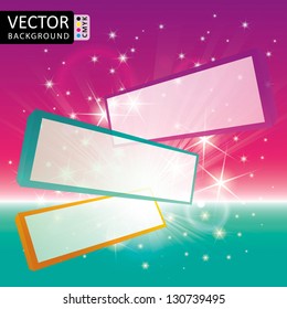 Paneles de pantalla volante Brillo de luz de las estrellas de luz fondo del vector CMYK color
